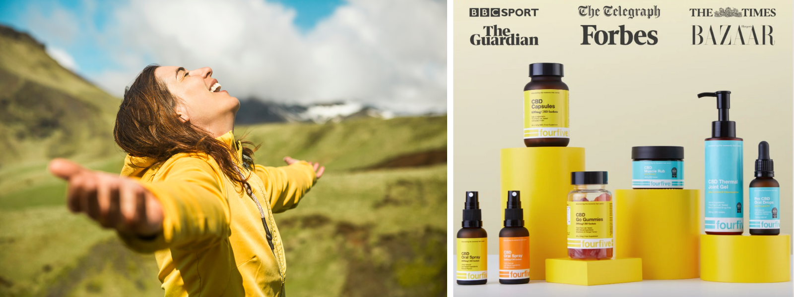 a women in enjoying nature by using cbd wellness spray to manage chemo side effects