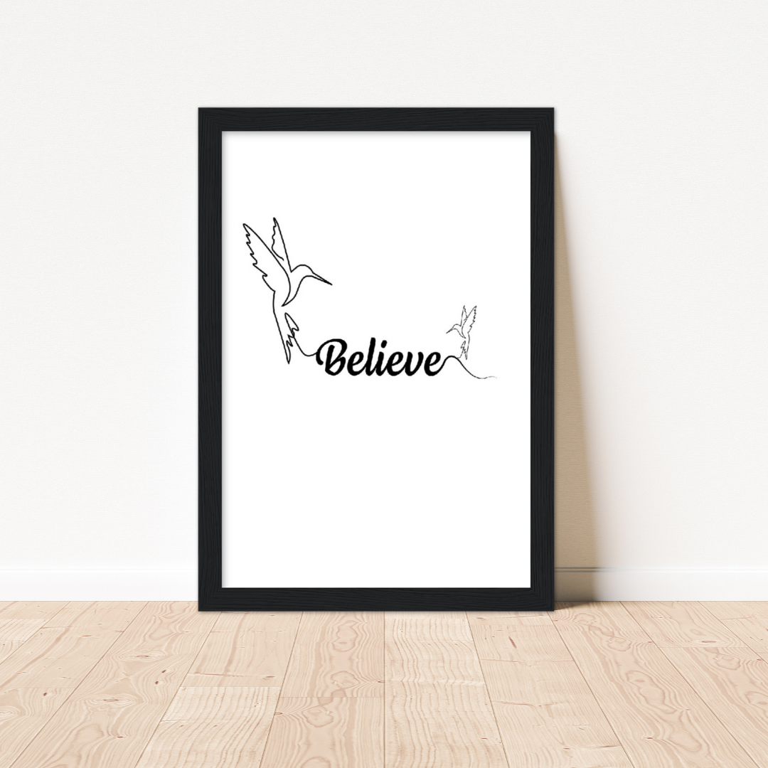 Chemo Gifts - Art Prints - Cancer Treatment Gifts - Chemotherapy & Radiotherapy - Positivity quotes - one line art - single line drawing - black frame