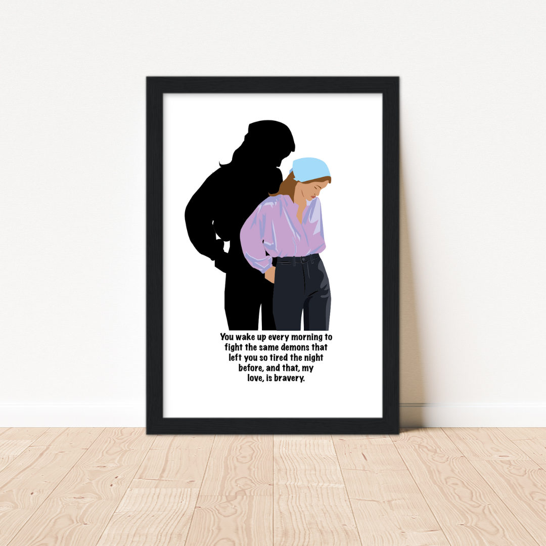 Bravery | Framed Fashion Art Print