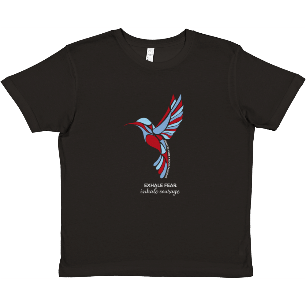 Unisex Kids T-shirt • Exhale Fear • Black