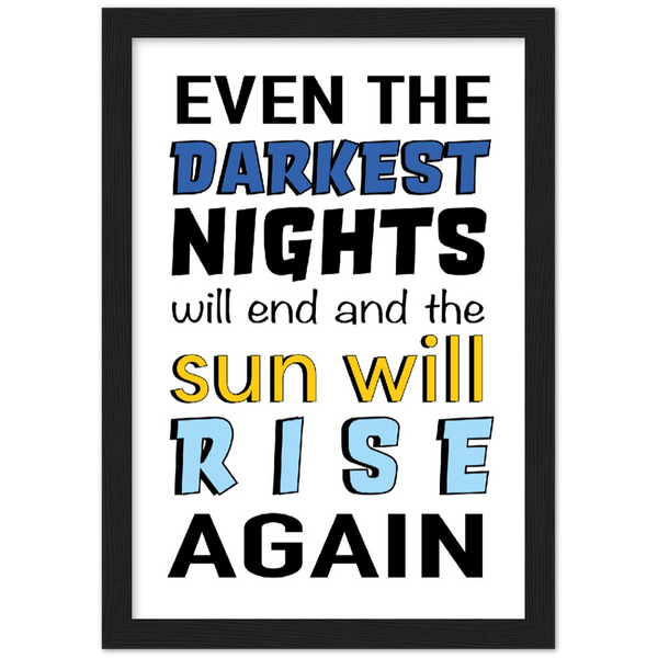 Graphic art design - Chemo Gifts for Cancer Patients - Framed Art Prints - Cancer Treatment Gifts  - Chemotherapy & Radiotherapy - Motivational quotes - Black Frame