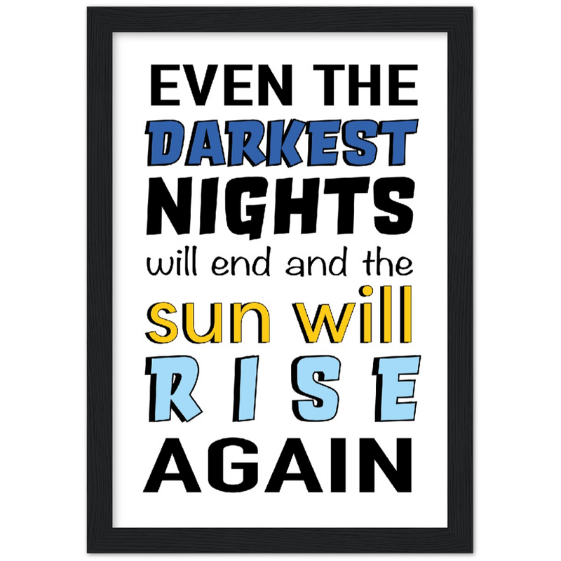 Graphic art design - Chemo Gifts for Cancer Patients - Framed Art Prints - Cancer Treatment Gifts  - Chemotherapy & Radiotherapy - Motivational quotes - Black Frame